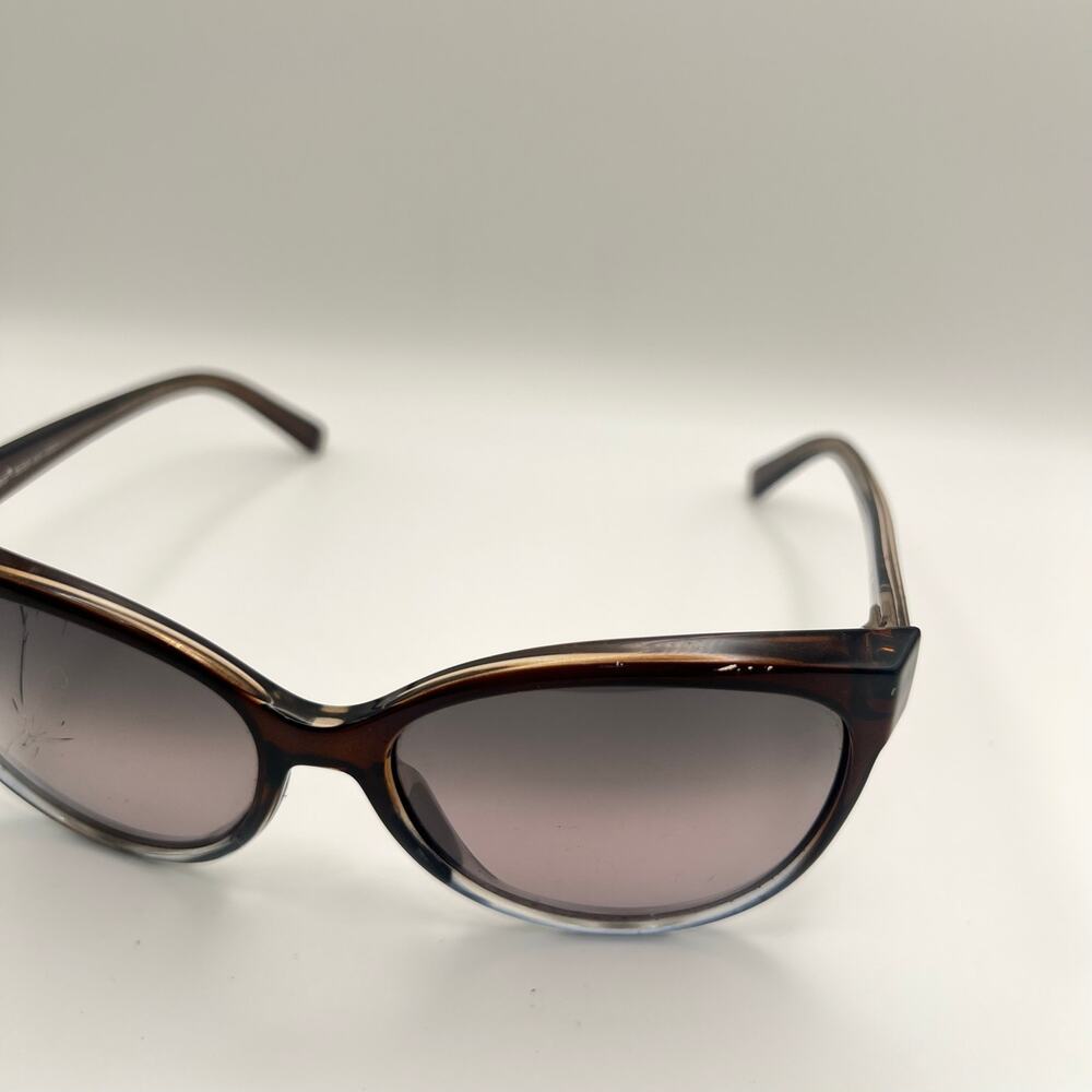 Maui Jim Olu Olu MJ537-01F Sunglasses Brown Blue READ DESC 57-17 - Picture 4 of 11